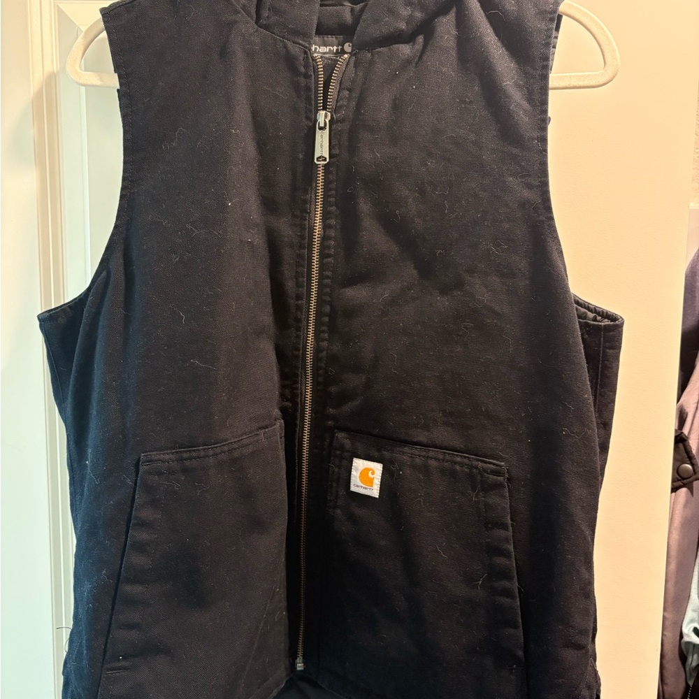 Carhartt Women’s Hooded Vest Black Medium 0V3837-W